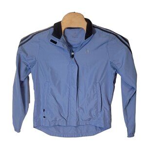 Adidas Vented‎ Track Jacket Women's Size Medium Light Blue Full Zip